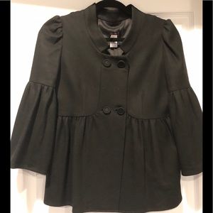 Black bell sleeve jacket S